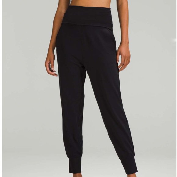 Lululemon Align Super-High-Rise Ribbed-Waist Jogger Black 0 - Picture 2 of 14